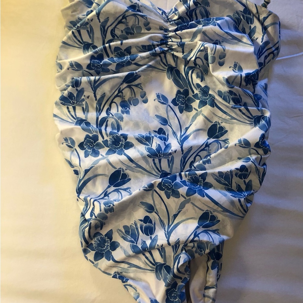 Kenny Flowers Blue Floral One Piece Swimsuit